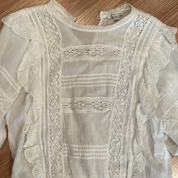 American Eagle White lace blouse - Picture 2 of 2